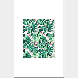 Monstera Leaves Posters and Art